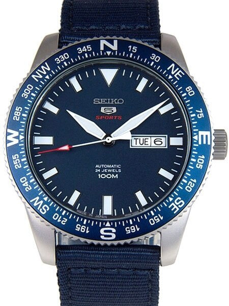 Seiko 5 Sports 24-Jewel, Automatic with Rotating Compass Bezel #SRP665J1