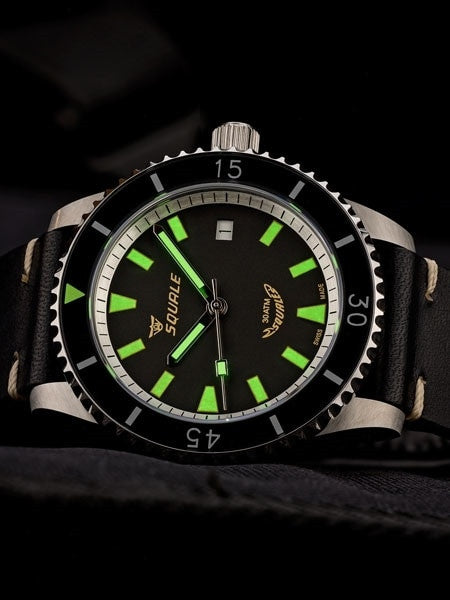Squale Montauk 300 Meter Swiss Made Automatic Dive Watch with Sapphire Crystal #MTK-01