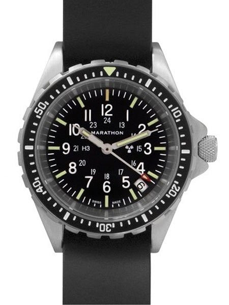Scratch and Dent - Marathon (Medium) Swiss Made, TSAR Quartz Military Divers Watch with Sapphire Crystal #WW194027