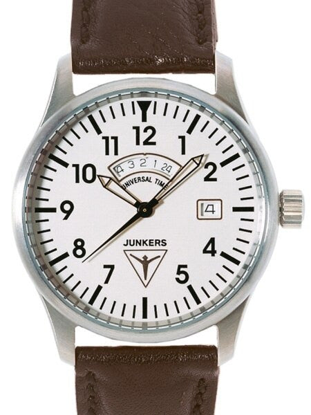 Junkers JU-52 Swiss GMT Watch with Second Independent Time Zone #6240-1