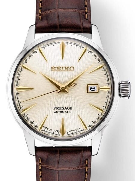 Seiko Presage Automatic Dress Watch with Champagne dial, 40.5mm Case #SRPC99