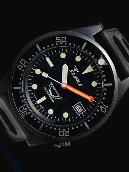 Squale 500 meter Professional Swiss Automatic Dive watch with Sapphire Crystal #1521-026PVD