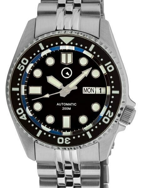 Scratch and Dent - Islander 38mm Automatic Dive Watch with an AR Sapphire Crystal, and Luminous Ceramic Bezel Insert #ISL-05