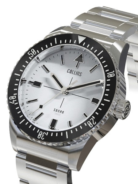 Collins SONAR Swiss Automatic, 300-M Dive Watch with 39.5mm Case and a Sapphire Crystal #CWC02