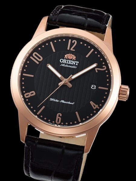 Orient 40.5mm Howard Automatic + Hand Wind Watch with Black Dial #AC05005B