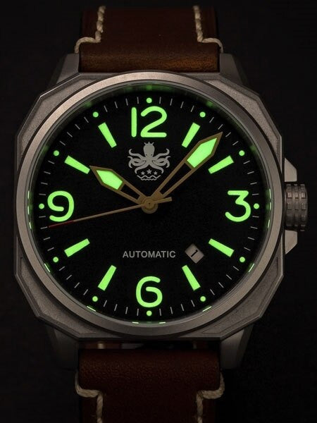 PHOIBOS Sentinel 200-Meter Automatic Watch with AR Sapphire Crystal #PY019C