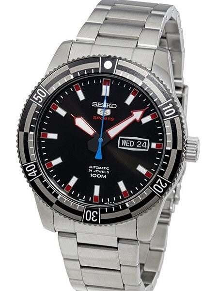 Seiko 5 Sports 24-Jewel, Automatic with Hand Winding and Hacking #SRP735K1