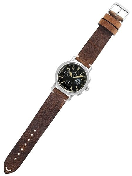 Aristo Swiss Valjoux 7750 Automatic Chronograph Aviator Watch #7H186
