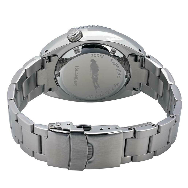 Islander Black Dial Automatic Dive Watch with AR Sapphire Crystal, and Luminous Ceramic Bezel Insert #ISL-71