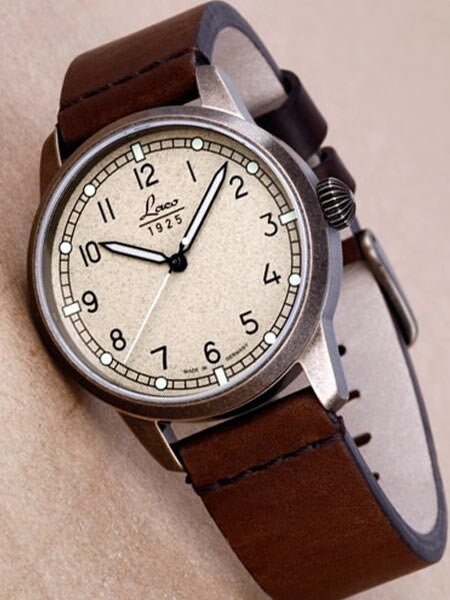 Laco New Vintage Look Laco 21 Automatic Watch with Aged Patina Case #861785