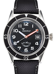 Squale 300 Meter Swiss Made Automatic Dive Watch with Black Dial  #SUB-39MON Zoom