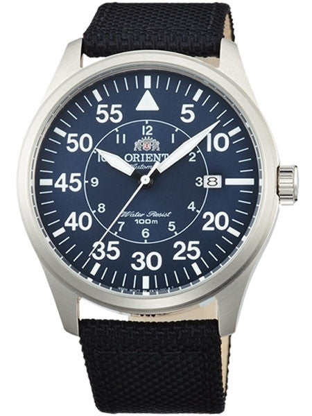 Orient 21-Jewel Automatic Aviator Flight Watch with Woven Nylon Strap #ER2A008D