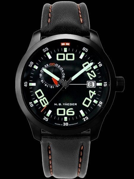 NB Yaeger Swiss Automatic Pilot Watch with Sapphire Crystal #LIMA-PVD-C2