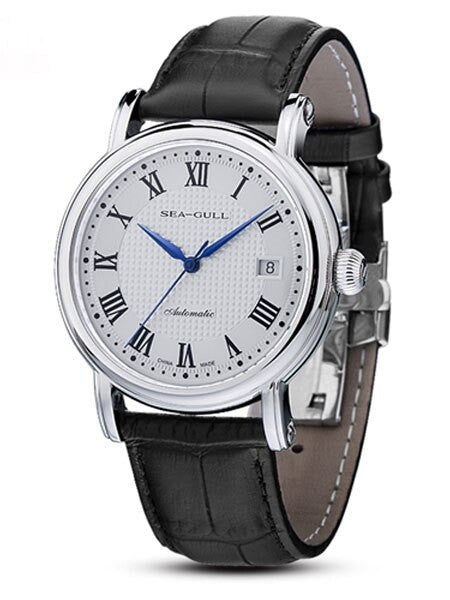 Sea-Gull 39mm Classic Automatic Dress Watch with Sapphire Crystal #819.368