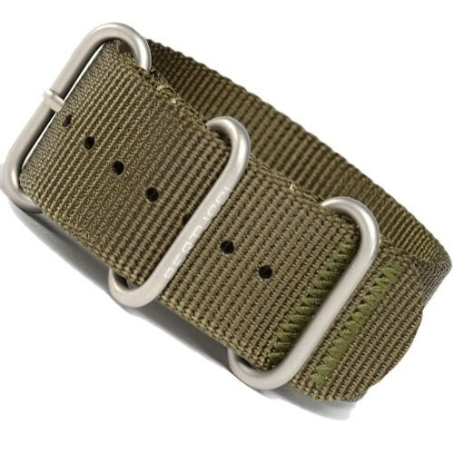 Bertucci Defender Olive DX3 Nylon Strap with Stainless Steel Buckle and Keeprs #127