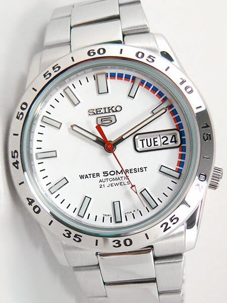 Seiko 5 Automatic Sport Watch with Stainless Steel Bracelet #SNKE07K1