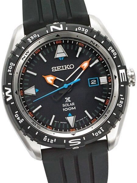 Seiko Prospex Solar Powered Sport Field Watch with Compass Bezel #SNE423