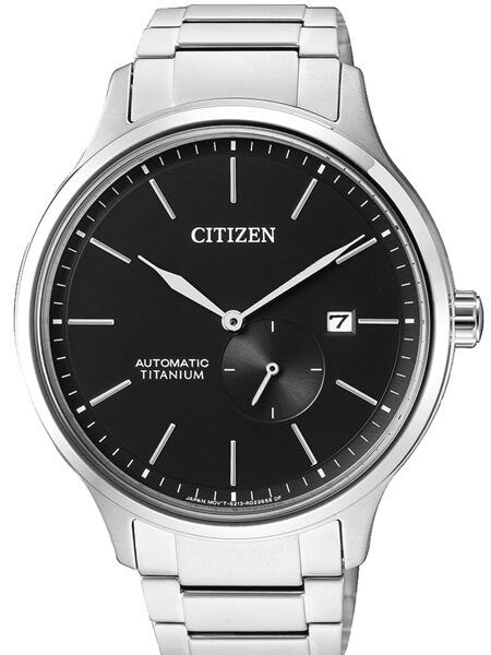 Citizen Automatic Titanium Watch with Titanium Bracelet and Black Dial #NJ0090-81E
