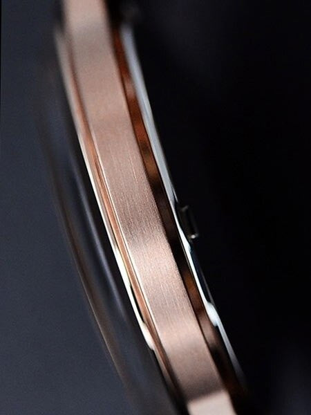 Orient Rose Goldtone Bambino Automatic Dress Watch with Black Dial, Roman Numerals #ER24008B
