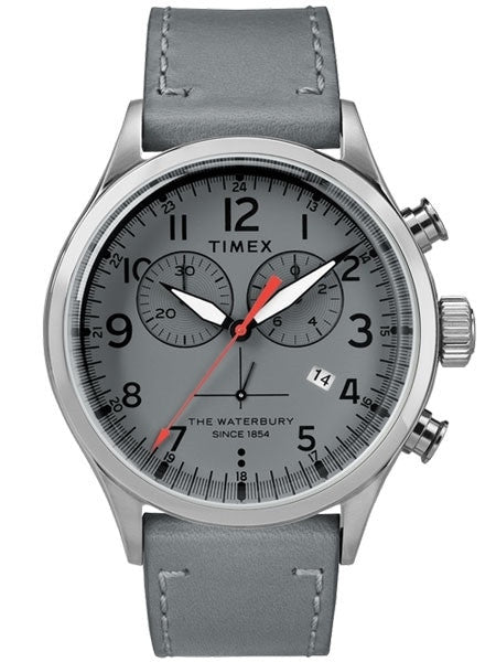 Timex 42mm Waterbury Quartz Chronograph with Grey Dial and INDIGLO Night-Light #TW2R70700VQ