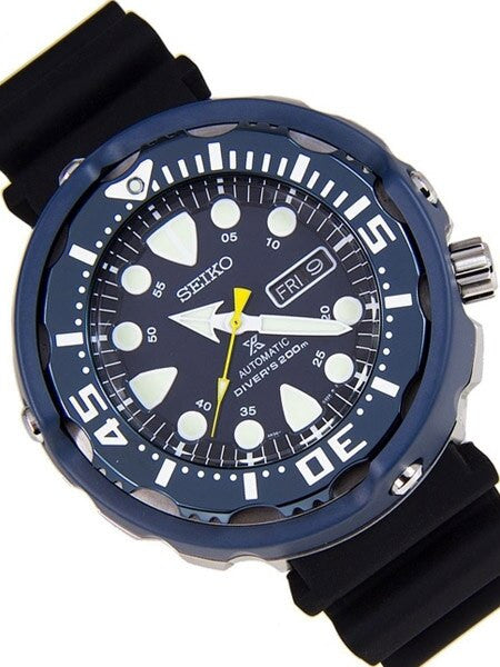 Seiko Prospex 24-Jewel Automatic Blue PVD Dive Watch with Case Shroud #SRP653