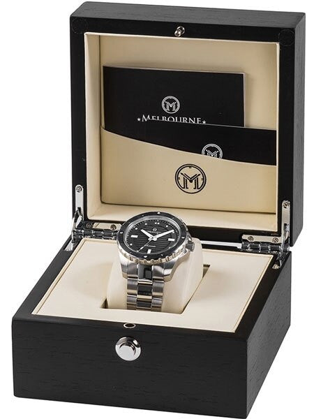 Melbourne Sorrento 200 Meter Automatic Dive Watch with Black Dial, Black Bezel #SO.42.A.3HN.01