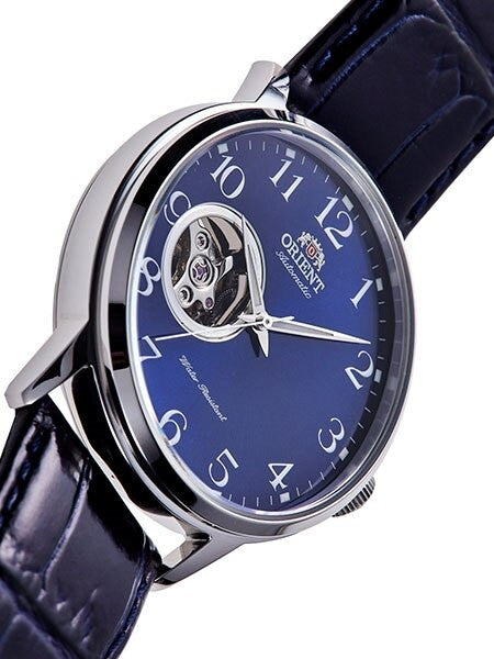 Orient Open-Heart Automatic Watch with Hand Wind and Hacking #RA