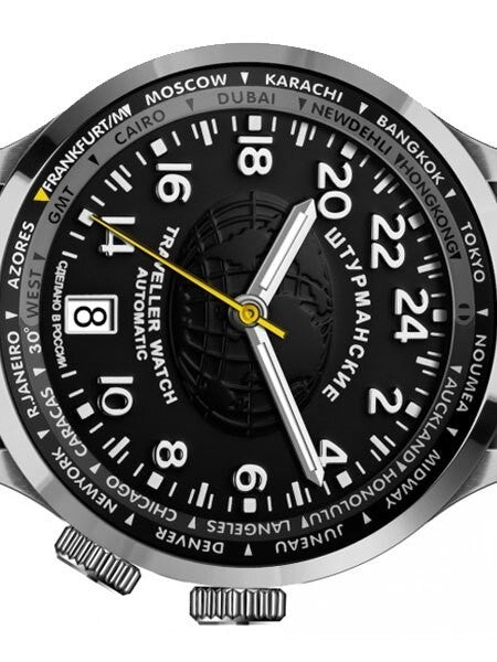 Sturmanskie Traveler 24-Hour Time Automatic Watch with World City Inner Bezel #2255288