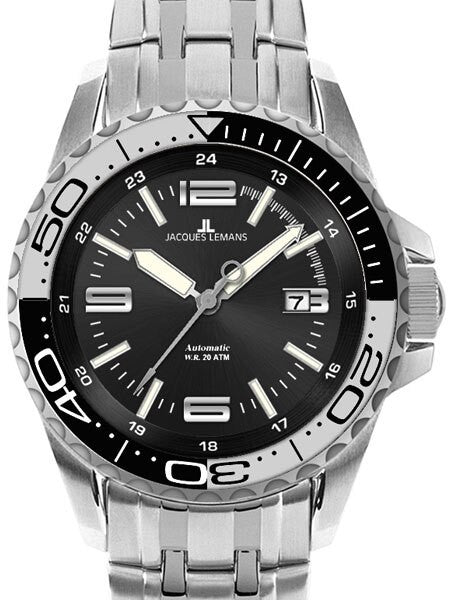 Jacques Lemans Liverpool 44MM Automatic 200 Meter Dive Watch  #1-1353C