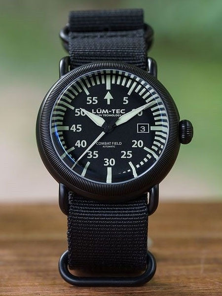 Lum-Tec Combat Field X3 Swiss Automatic Watch with Double Curved Sapphire Crystal #X3
