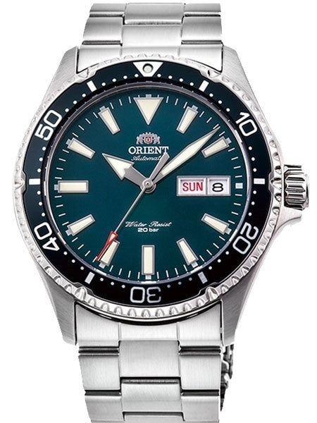 Islander Orient Kamasu Green Dial Automatic Dive Watch with Sapphire Crystal #RA-AA0004E19A, photo 1 of 9