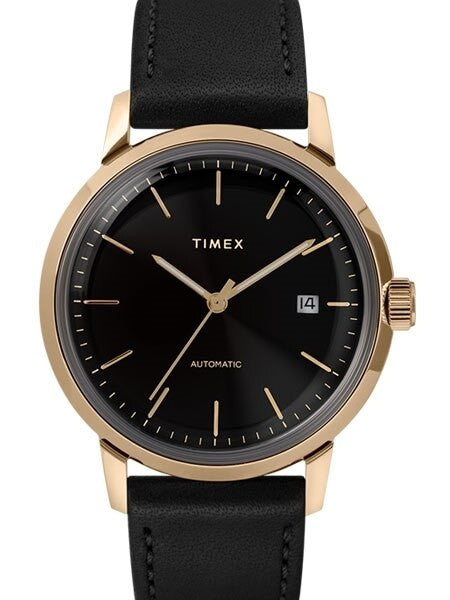 Timex 40mm Marlin 21-Jewel Automatic Watch with Black Dial #TW2T22800ZV