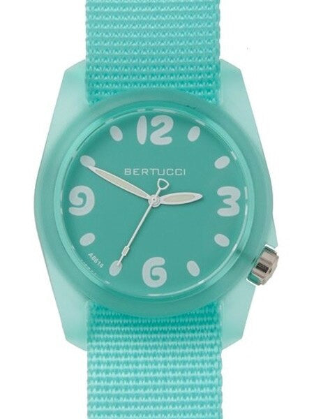 Bertucci Women's Comet Blue Sport Resin Watch, Matching Nylon Strap and Dial - 11033