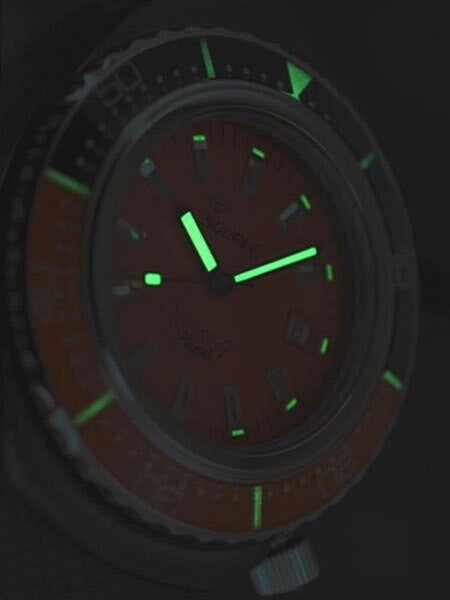 Squale 1000 meter Professional Swiss Automatic Dive watch with Black PVD Case #2002O-PVD-R