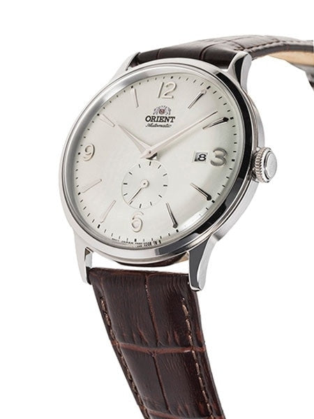 Orient Bambino Small Seconds Automatic Watch with White Dial and
