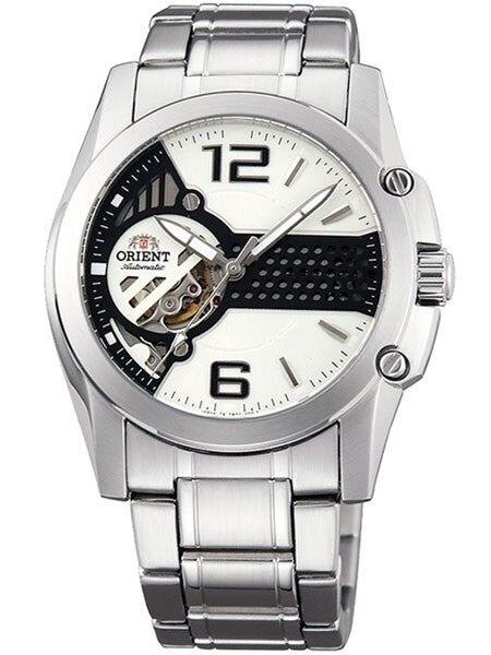 Orient Enduro Automatic Watch with Open-Heart Black-White Dial #DB02001W