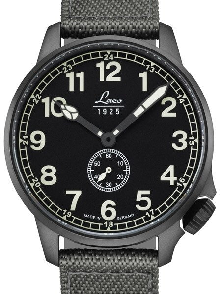 Laco JU-52 Type C Dial Automatic Pilot Watch with PVD Case and Sapphire Crystal #861908