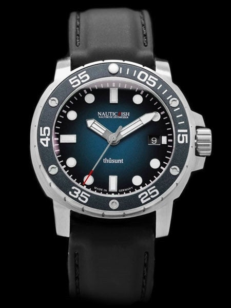 Nauticfish German Made 1000 Meter Automatic Pro Divers Watch with AR Sapphire Crystal #Thusunt-blao