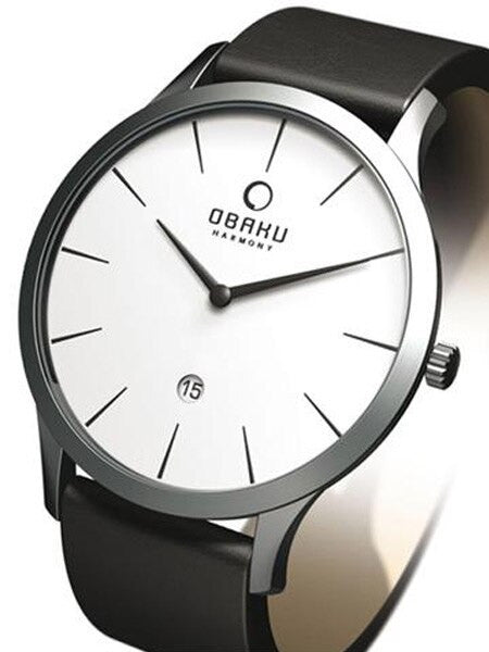 Obaku Harmony Satin Finish Stainless Steel Quartz Watch #V112GCIRB