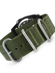 Bertucci DX3 Field Poly Resin Watch, Olive Green Nylon Strap, Black Dial - 11016 strap