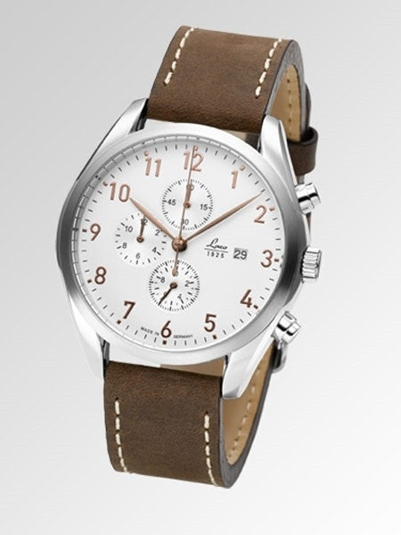 Laco Montreal Type C Dial Chronograph Watch with 12-hour Totalizer #861920