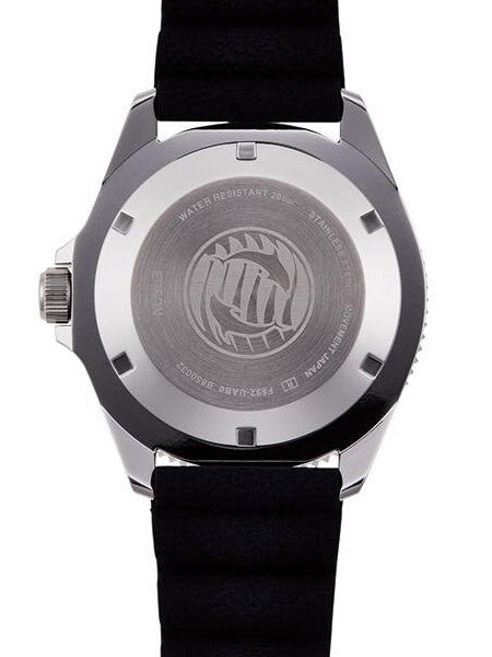 Orient Kanno Black Dial Automatic Dive Watch with Black Rubber Dive Strap #RA-AA0010B19A