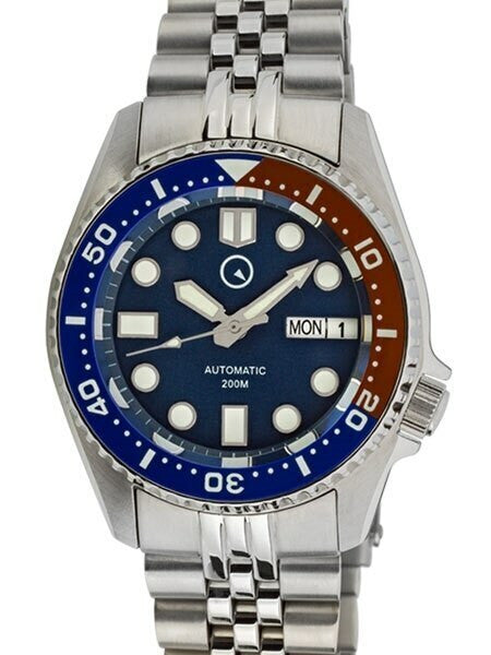 Scratch and Dent - Islander 38mm Automatic Dive Watch with AR Sapphire Crystal, and Luminous Bezel Insert #ISL-06