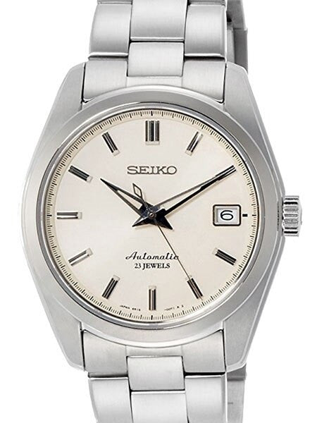 Seiko Cream Dial Automatic Dress Watch with 38mm Case, and Hardlex