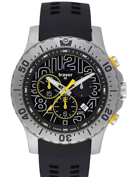 Traser Elite Chronograph with Tritium Illumination and 12-Hour Totalizer #105858