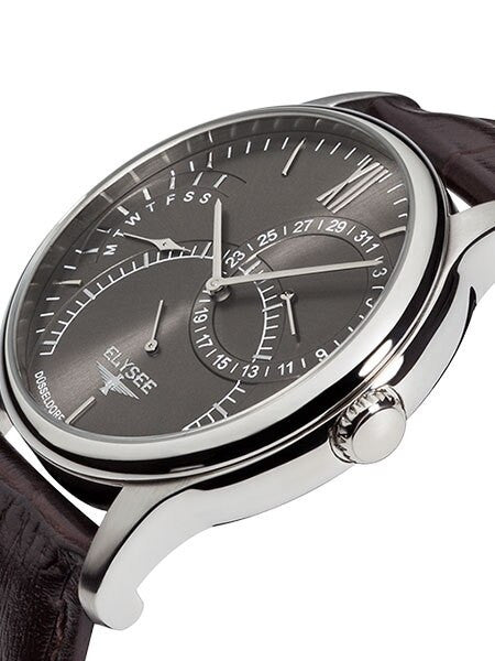 Elysee 44mm Quentin Quartz Dress Watch with Day and Date Dials #24115