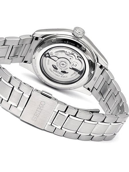 Seiko Presage Automatic Dress Watch with White Dial and Sapphire Crystal #SPB063J1
