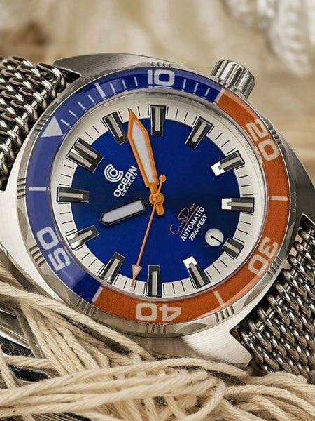 Ocean Crawler Core Diver Swiss Automatic Watch with AR Sapphire Crystal #CD-118