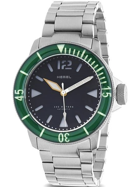 HEMEL 300-Meter Automatic Dive Watch with Luminous Bezel and AR Sapphire Crystal #HD1-03