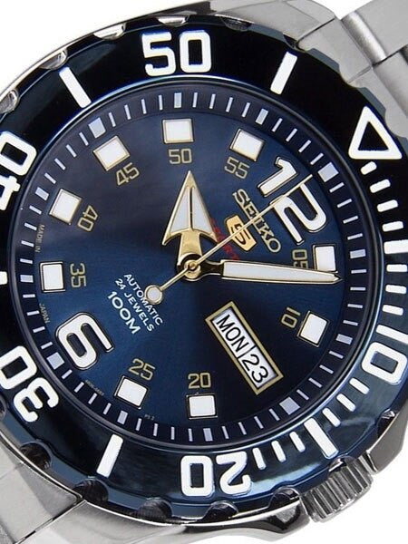 Seiko 5 Sports Automatic Sport Dive Watch with Blue Dial #SRPB37J1